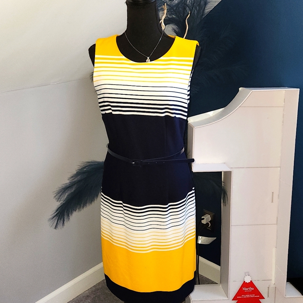 Striped Sheath Dress